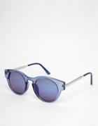 Trip Round Sunglasses - Blue
