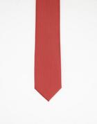 Gianni Feraud Plain Satin Tie In Rust-red