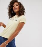 New Look Tall Dreaming Slogan T-shirt In Yellow - Yellow