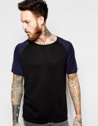 Ymc Sweater With Contrast Short Sleeves In Black - Black