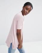 Asos Oversized Drapey T-shirt - Pink
