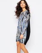 Y.a.s River Dress In Riplle Print - Multi