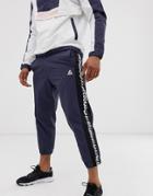 Reebok Meet You There Tapered Tape Sweatpants In Navy