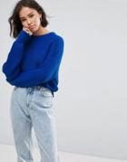 Pull & Bear Knitted Sweater - Blue