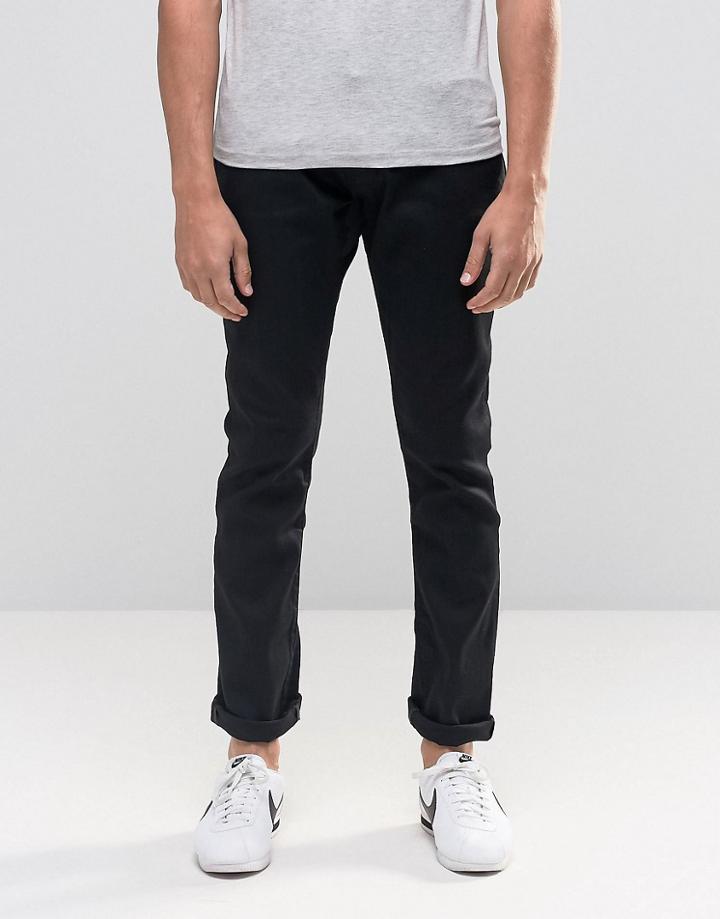 Wrangler Larston Slim Tapered Jeans - Black