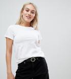 Asos Design Petite Ultimate T-shirt With Crew Neck In White - White