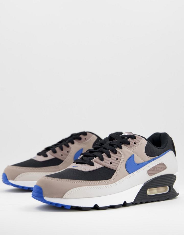 Nike Air Max 90 Sneakers In Black/taupe Haze
