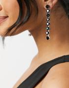 Krystal London Swarovski Crystal 8 Drop Earrings-black