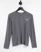 The North Face Wander Long Sleeve T-shirt In Gray-grey