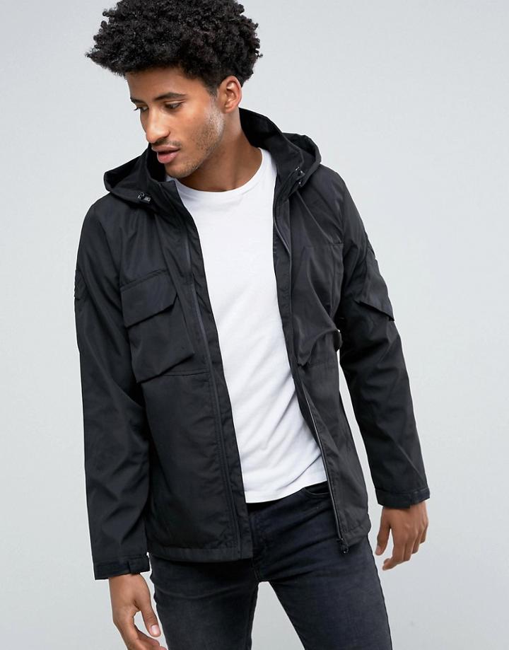 Bellfield Hooded Tech Jacket - Black