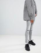 Sixth June Acid Wash Super Skinny Jeans - Gray