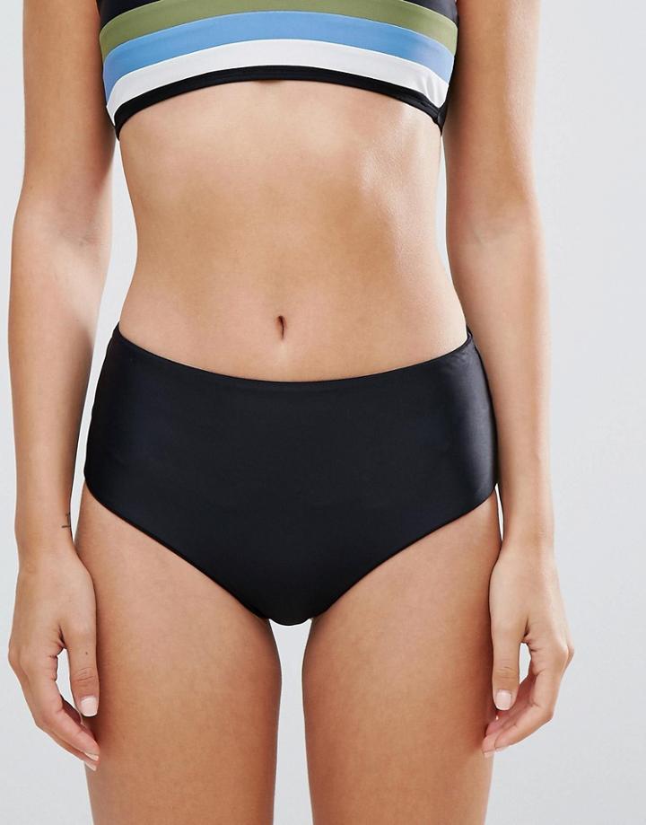 Rvca High Waist Bikini Bottom - Multi