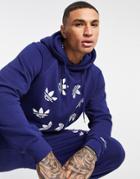 Adidas Originals Adicolor Bold Hoodie In Navy