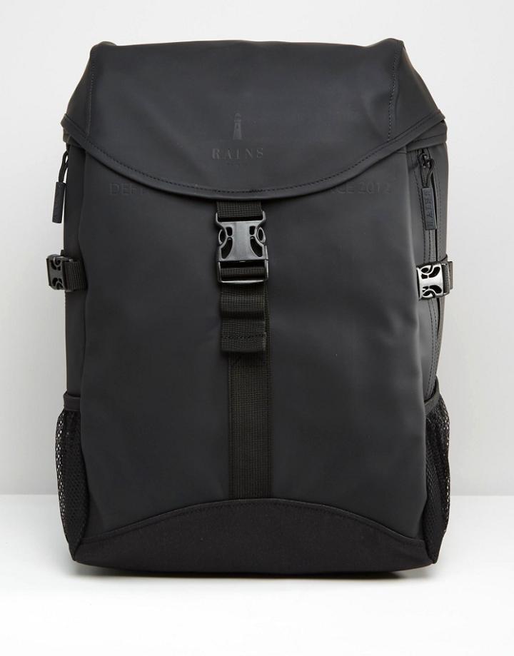 Rains Runner Backpack In Black - Black