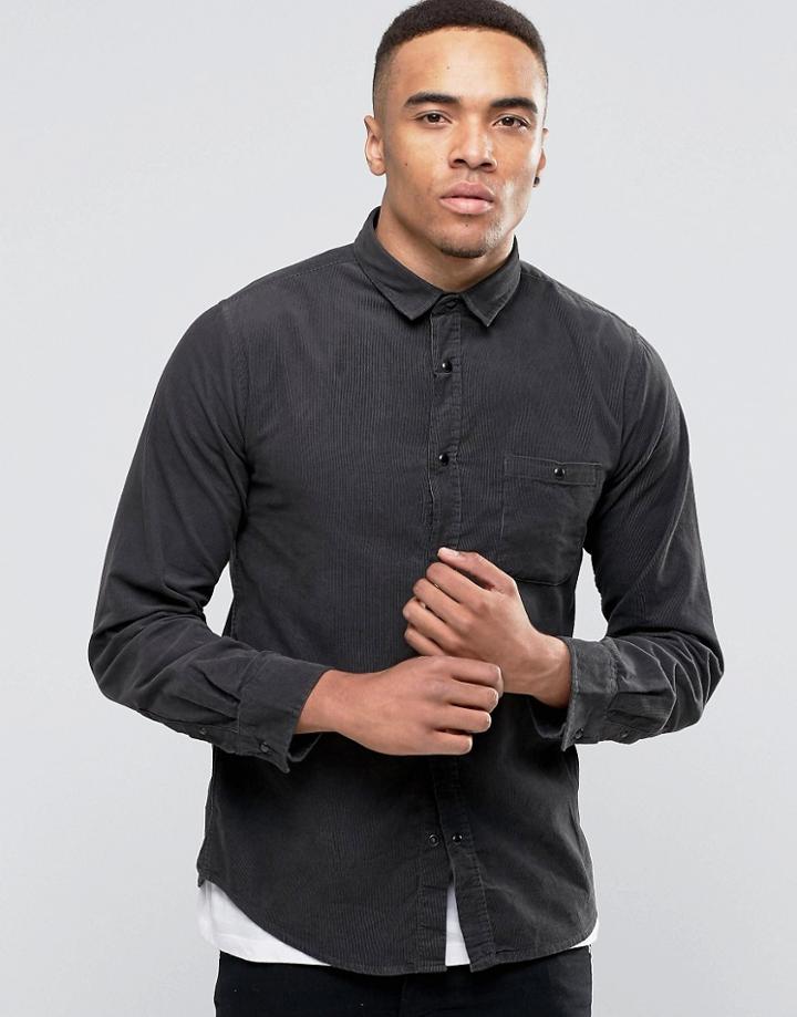 Brave Soul Striped Shirt - Gray
