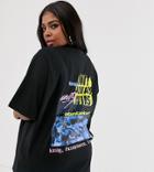 Asos Design X Glaad & Curve Oversized T-shirt With Photographic Back Print-black
