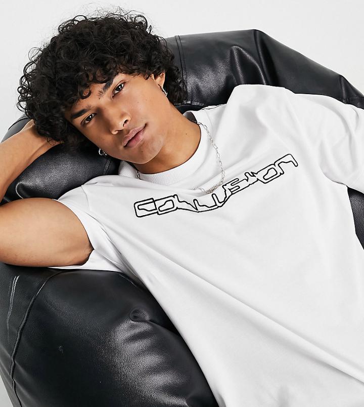 Collusion Logo T-shirt In White
