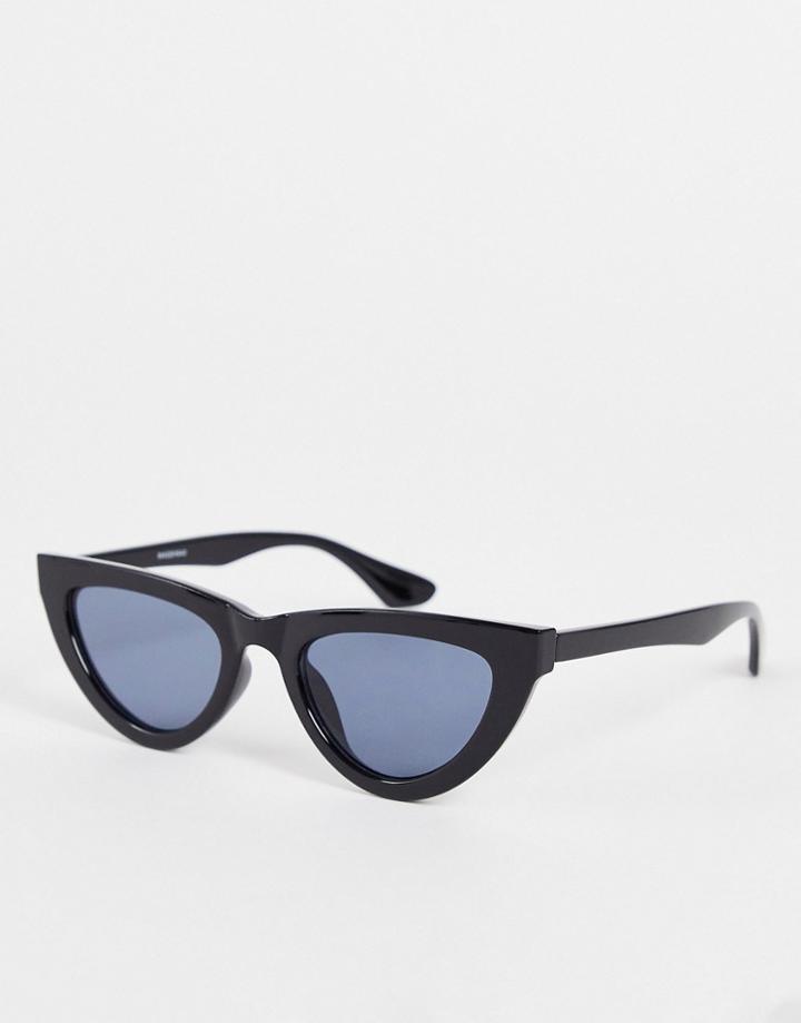 Madein. Extreme Cat Eye Sunglasses In Black