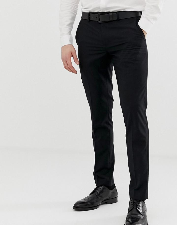 Farah Henderson Skinny Fit Pants In Black - Black
