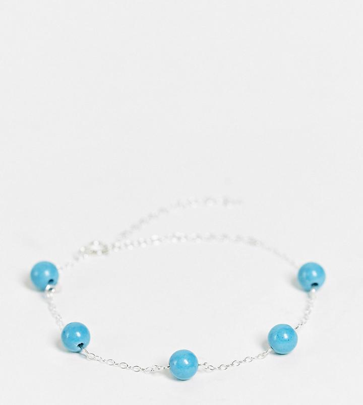 Kingsley Ryan Bracelet With Turquoise Stones In Sterling Silver