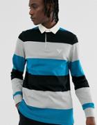 Barbour Beacon Stripe Rugby Sweat In Blue