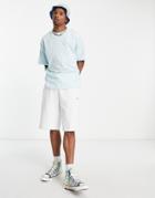 Asos Design Oversized T-shirt With Crew Neck In Light Blue