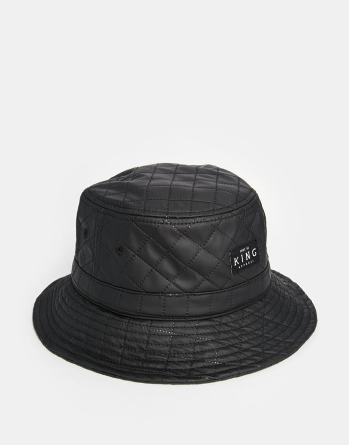 King Apparel Black Label Bucket Hat - Black