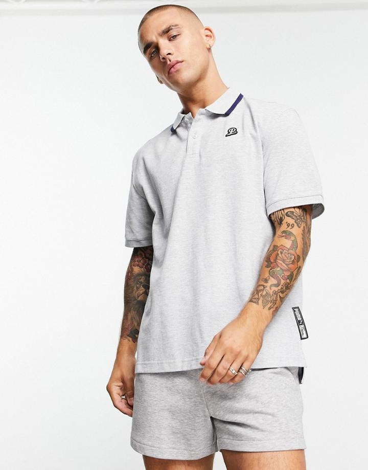 Puma Team Polo Shirt In Gray