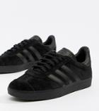 Adidas Originals Gazelle Sneakers In Triple Black - Black