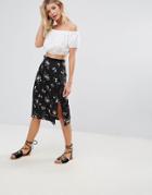 Goldie Clean Cut Floral Pencil Skirt - Multi