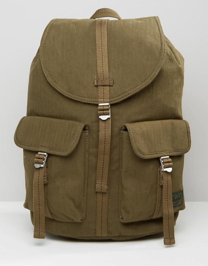 Herschel Supply Co Dawson Backpack In Military Inspired Army Surplus 20l - Green