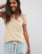 Abercrombie & Fitch V-neck T-shirt In Stripe - Multi