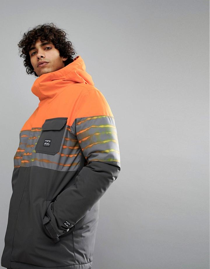 Billabong Tribong Snow Jacket In Orange - Orange