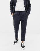 Another Influence Fleck Formal Slim Fit Sweatpants-navy
