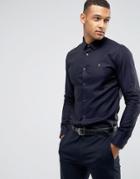 Farah Slim Shirt In Spot - Black
