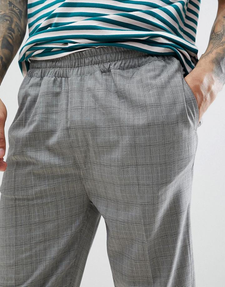 Bellfield Pants With Check - Beige