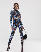 Collusion Scuba Floral Print Legging - Multi