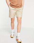 Gant Drawstring Logo Shorts In Dry Sand Beige-neutral