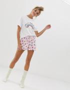Asos Design Mix & Match Sweet Dreaming Pyjama Jersey Shorts - Multi