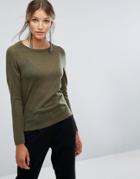 Selected Long Sleeve Sweater - Green