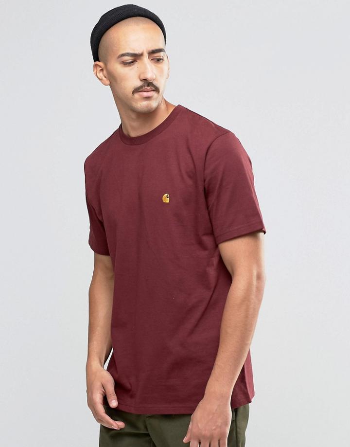 Carhartt Wip Chase T-shirt - Burgundy