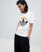 Adidas Skateboarding Oversized T-shirt With Printed Trefoil - Multi