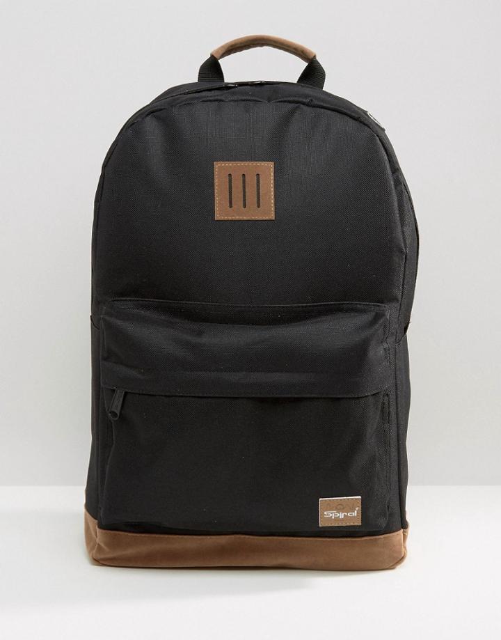 Spiral Classic Backpack In Black - Black