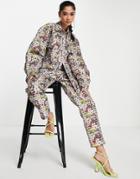 Asos Edition Floral Jacquard Shirt-multi