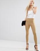 Asos Skinny Crop Pants - Camel