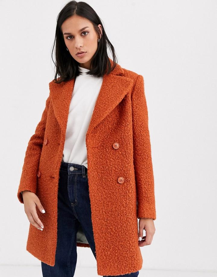 Gianni Feraud Check Oversized Pea Coat