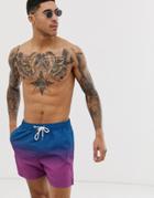 Another Influence Ombre Swim Shorts-blue