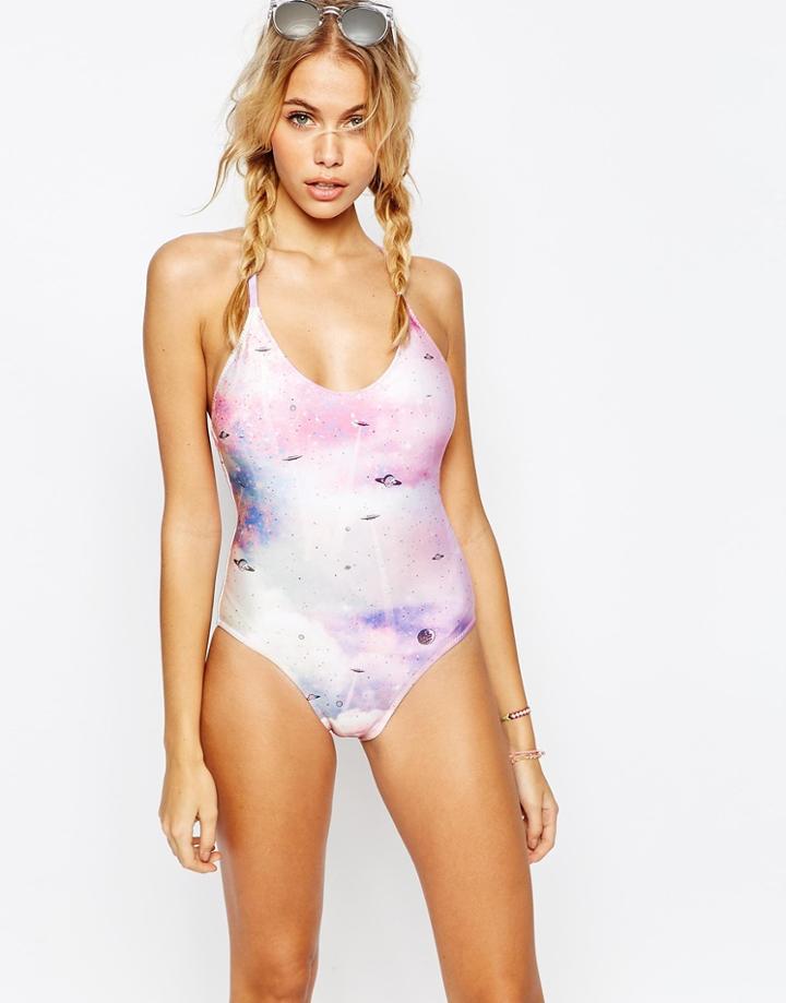 Wildfox Space Cadet Swimsuit - Multi