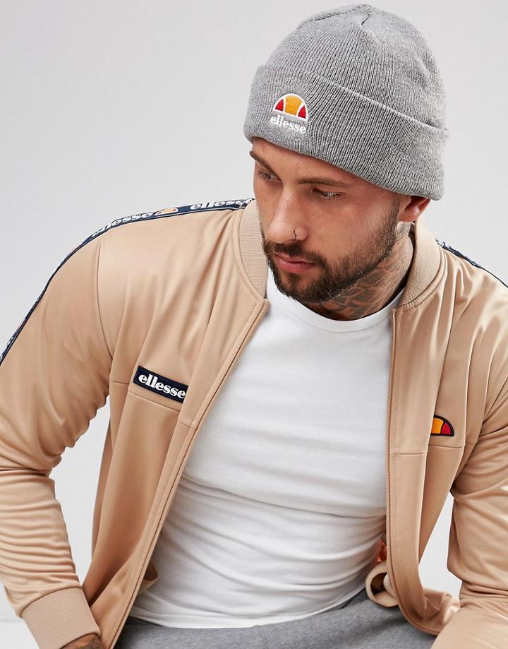 Ellesse Beanie With Small Logo In Gray - Gray