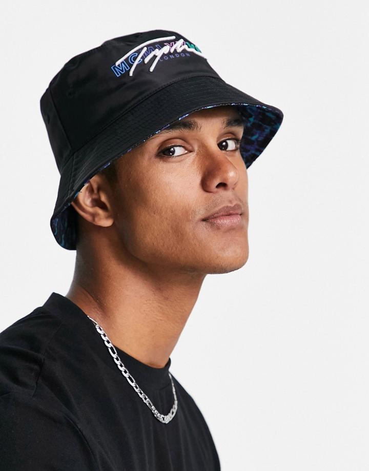 Topman Reversible Bucket Hat In Black And White